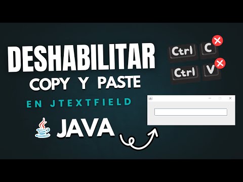 Deshabilitar Acción Copy y Paste en JTextField Java ☕ | L-Code | 2022 ...