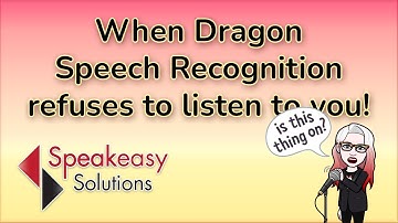 Fix Microphone Issues with Dragon Speech Recognition