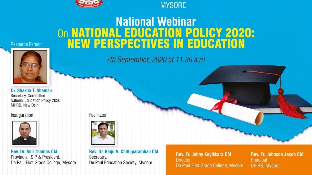 National Webinar on "National Education Policy 2020 - New Perspectives ...