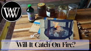 Boiled Linseed Oil Rags On fire | Safety and Drying Time For Woodworking Oil Finish
