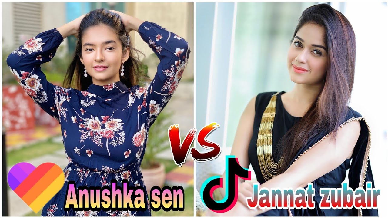 Anushka Sen Likee Queen Vs Jannat Zubair Tik Tok Queen Mrfaisu07