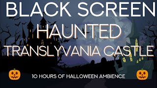 Spooky Haunted House Halloween Ambience / 10 HOURS / DARK SCREEN / ASMR