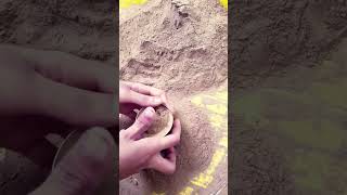 pure mud dirt glass shapes making tutorial #asmr #ytshort #trending video
