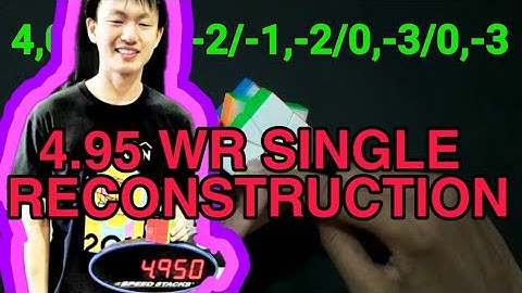 (Former) 4:95 Square 1 WR Single Reconstruction!!!! 🤘🤘