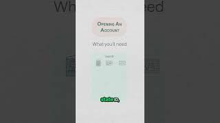 Everything you need to open a checking account today ✅ #money101 #shorts #banking