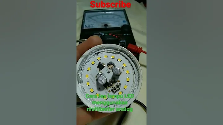 how to test LED lights using an analog multitester#shorts #how