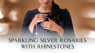 Sparkling 925 Silver Rosaries with Rhinestones – A New Light in Devotion