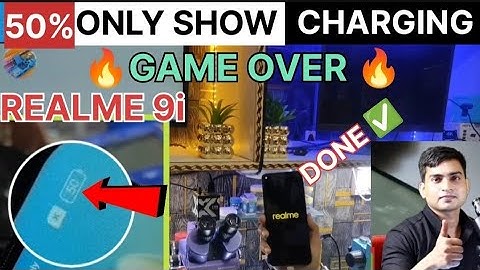 😱🔥 GAME OVER ONLY 50% SHOW CHARGING |Realmi 9i only 50% show solution|how to learn fault finding