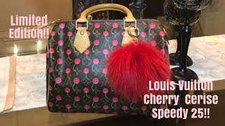 Louis Vuitton Monogram Cherry Cerise Speedy 25 Bag - The Changing Room