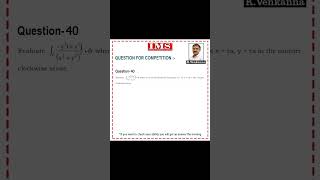 Q.40 IMS (Institute of Mathematical Sciences) New Delhi #ias #education #ifos #maths #upsc #exam