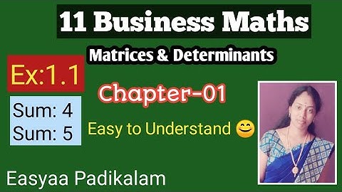11 Business Maths - Ex1.1 - Sum 4 - Sum 5