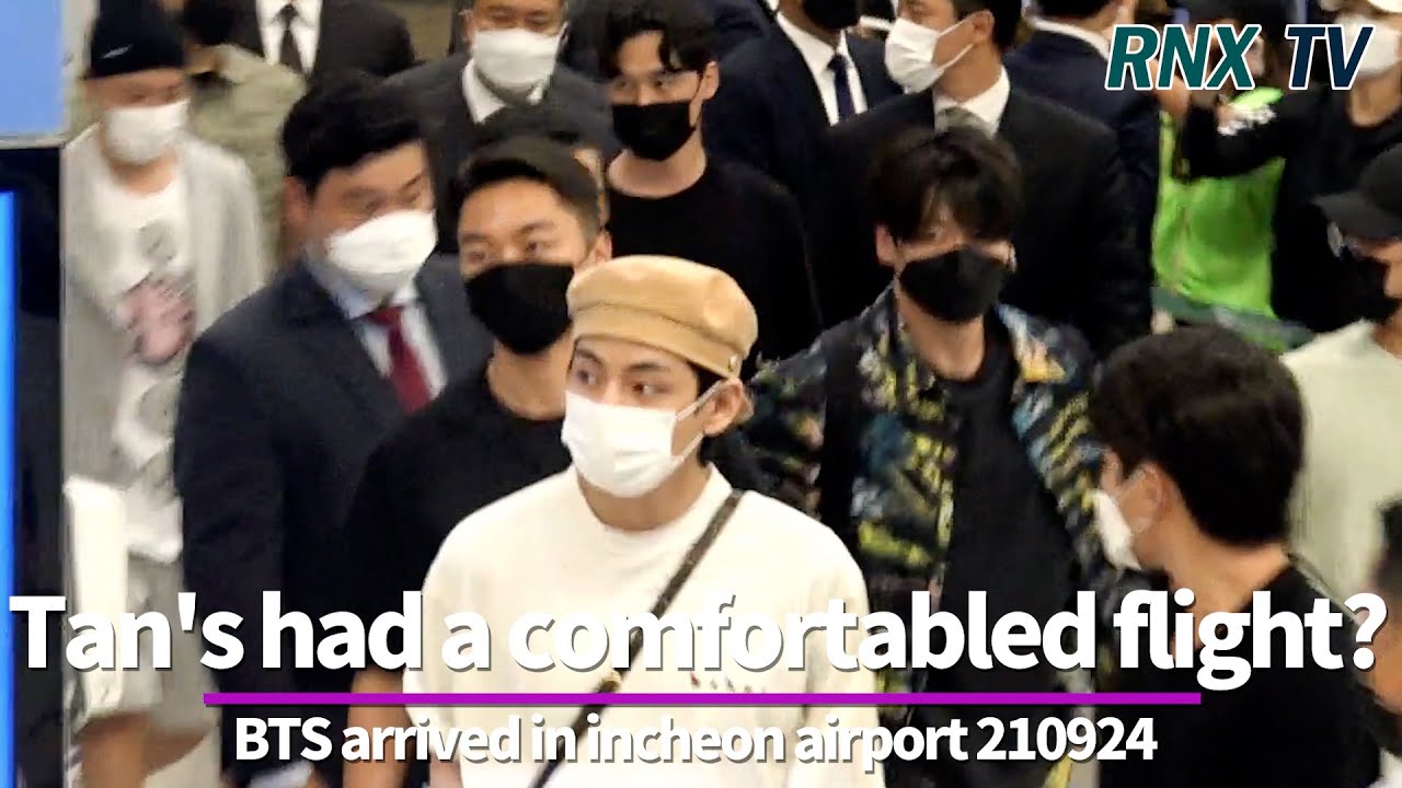 210924 BTS, Arrived safely in Korea! - RNX tv - YouTube