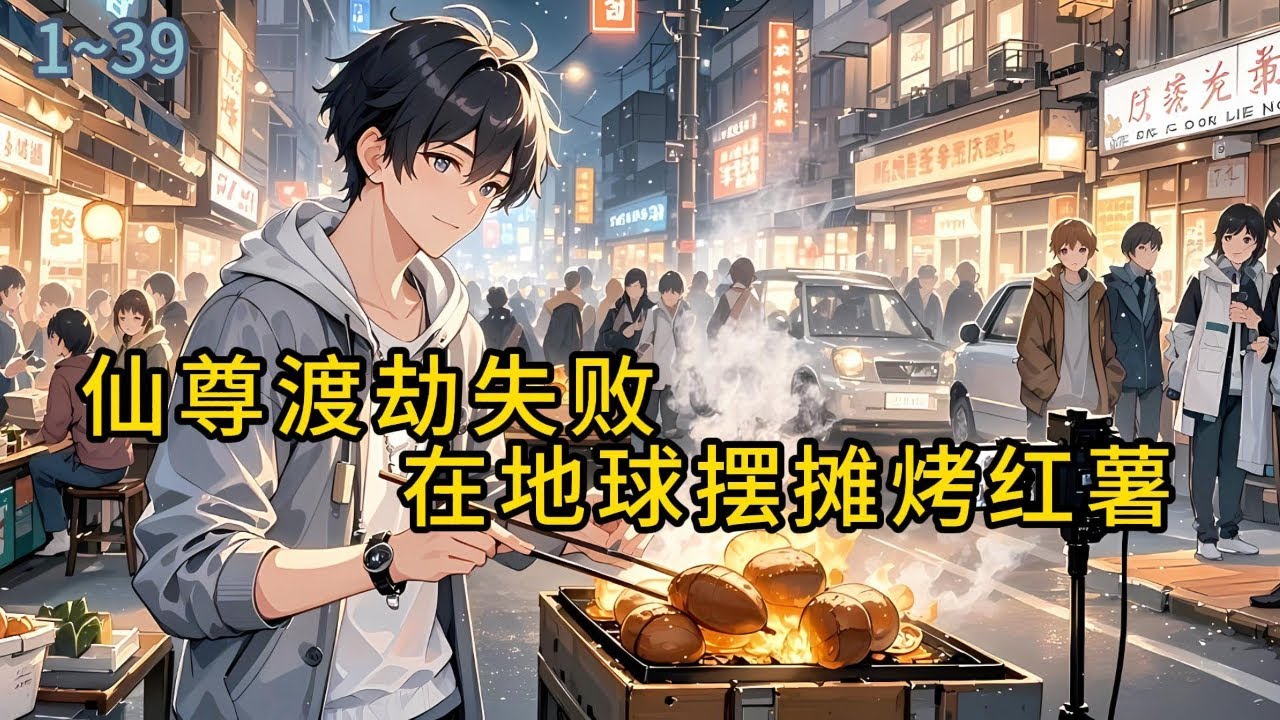 《仙尊渡劫失败，在地球摆摊烤红薯》1-39仙尊渡劫失败，才发现自己缺了红尘历练,一缕分魂降临地球，成了在985大学门口烤红薯的孤儿李雨辰#都市 #修真 #漫畫#有声小说# #爽文#穿越 #重生