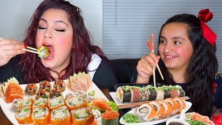 Sushi Mukbang + Q/A With Valerie | Eating Show