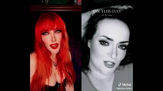 Goth Glam Vampire Costume #COSPLAY Model #FASHION #Style Collab Duet Trend. Makeup Hair Outfit Fan!