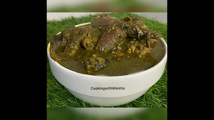 How to cook Black Soup 2(Special)Edo soup A great detoxify, Dysentery & Constipation fighter(Omoebe)