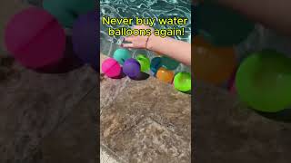 Genious Reusable Water Balloons! 🤯💦 #Shorts