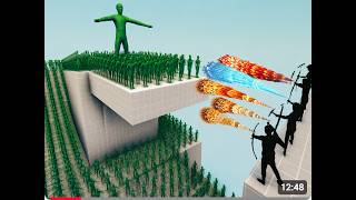 200x ZOMBIE + GIANT ZOMBIE vs GOD - Totally Accurate Battle Simulator TABS