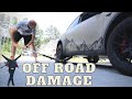 Checking out the Damage from Off Roading
