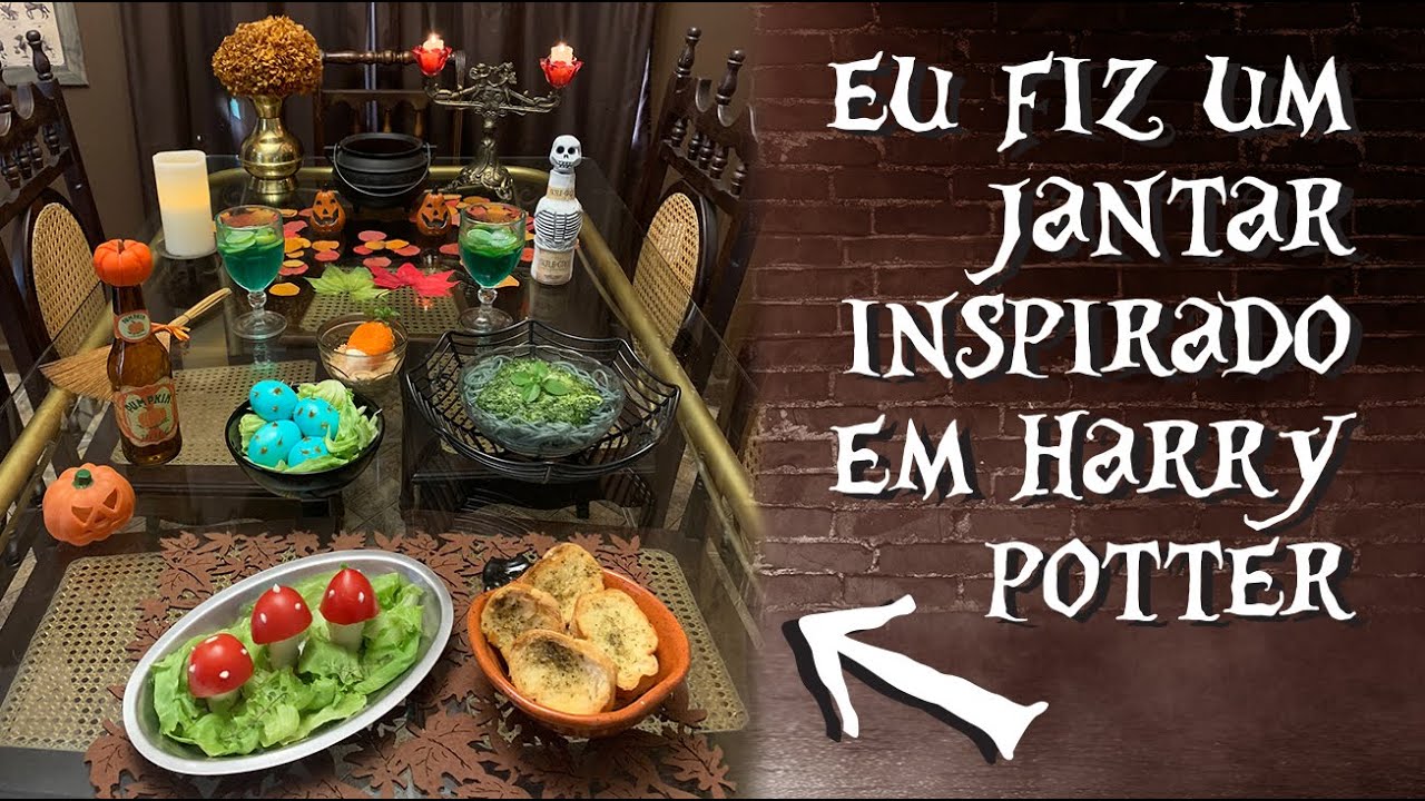 DIY JANTAR DE HARRY POTTER INSPIRADO NA HERBOLOGIA
