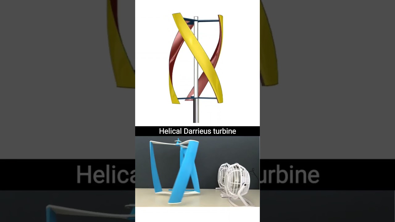 Helical Darrieus turbine 