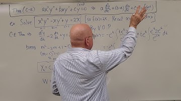 Cauchy-Euler Equation and Theorem (3)