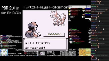 Twitch Replays Pokémon Red - Encountering Lv. 132 Mewtwo (Old Man / MissingNo. Glitching)
