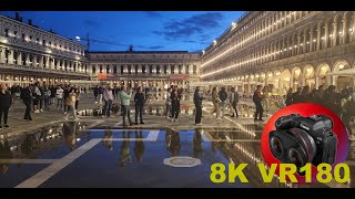 VENICE 2023 St Marks Square sinks under water Musicians play Titanic Theme 8K 4K VR180 3D