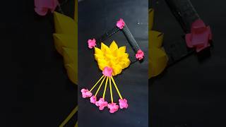 Beautiful Wallhanging craft ideas#youtubeshorts #shorts#diy #craft #papercraft #wallhanging #flowers