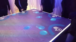 Kinect table projection installation