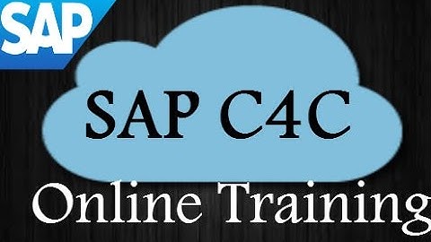SAP C4C TRAINING Video | Cloud For Customer Online tutorials | SAP C4C DEMO