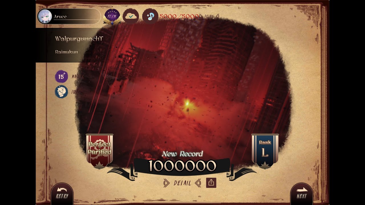 [Lanota] WalpurgısnachT (MASTER 15+) Perfect Purified!!!