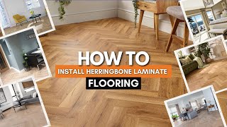 How to Install Herringbone Laminate Flooring - Sideways