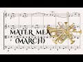 Mater mea march  r dorado  for brass quintet full score