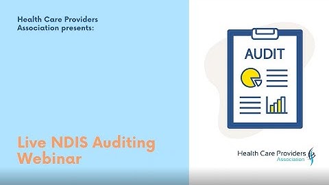 Live NDIS Auditing Webinar