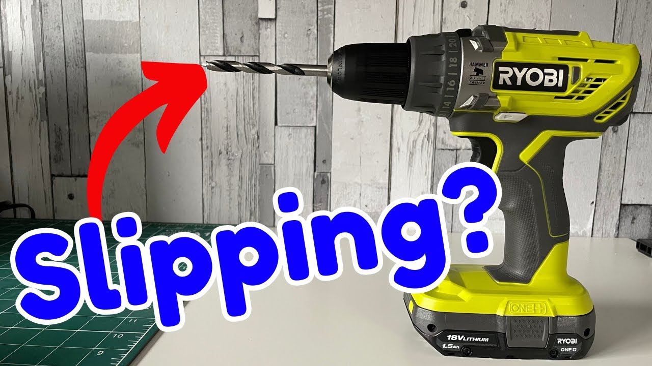 Ryobi drill chuck corrosion rust sawdust metal shavings