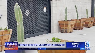 A new approach to blocking homeless encampments in Hollywood