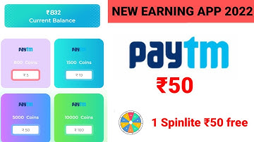 new spinlite app ek spinlite ₹50 Paytm cash free  earning apps onlin  paise kamae cash free New apps