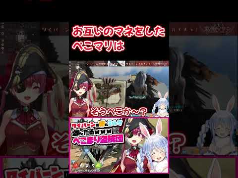 お互いのマネをするぺこマリ【ホロライブ】#shorts #hololive #宝鐘マリン #ホロライブ切り抜き #hololiveclips #vtuber #兎田ぺこら