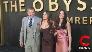 Odyssey Premiere: Matt Damon Reacts to His Daughters' Dating Lives | C! News