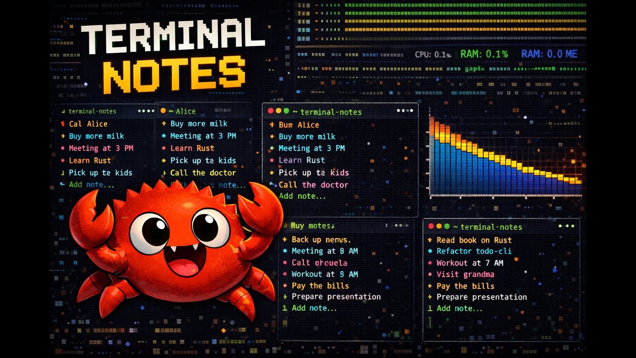 🦀 ASMR Programming in Rust – Crafting a Minimalist Notes CLI/TUI App