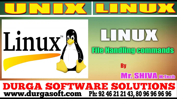 Unix/Linux tutorial || File Handling commands by Shiva