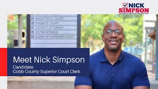 Meet Nick Simpson - Candidate for Cobb County Superior Court Clerk