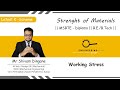 Working Stress || Strength of Materials ||