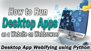 run python Desktop Application on webbrowser as a website || Desktop app webifying || screenshot 5
