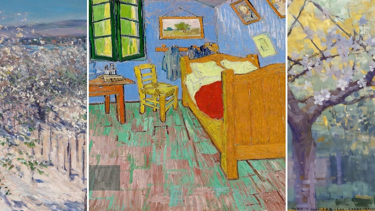 Fine Art TV — Silent Art Gallery · August 15 Morning | van Gogh · The Bedroom & others