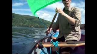 Open canoe sailing demo and thoughts