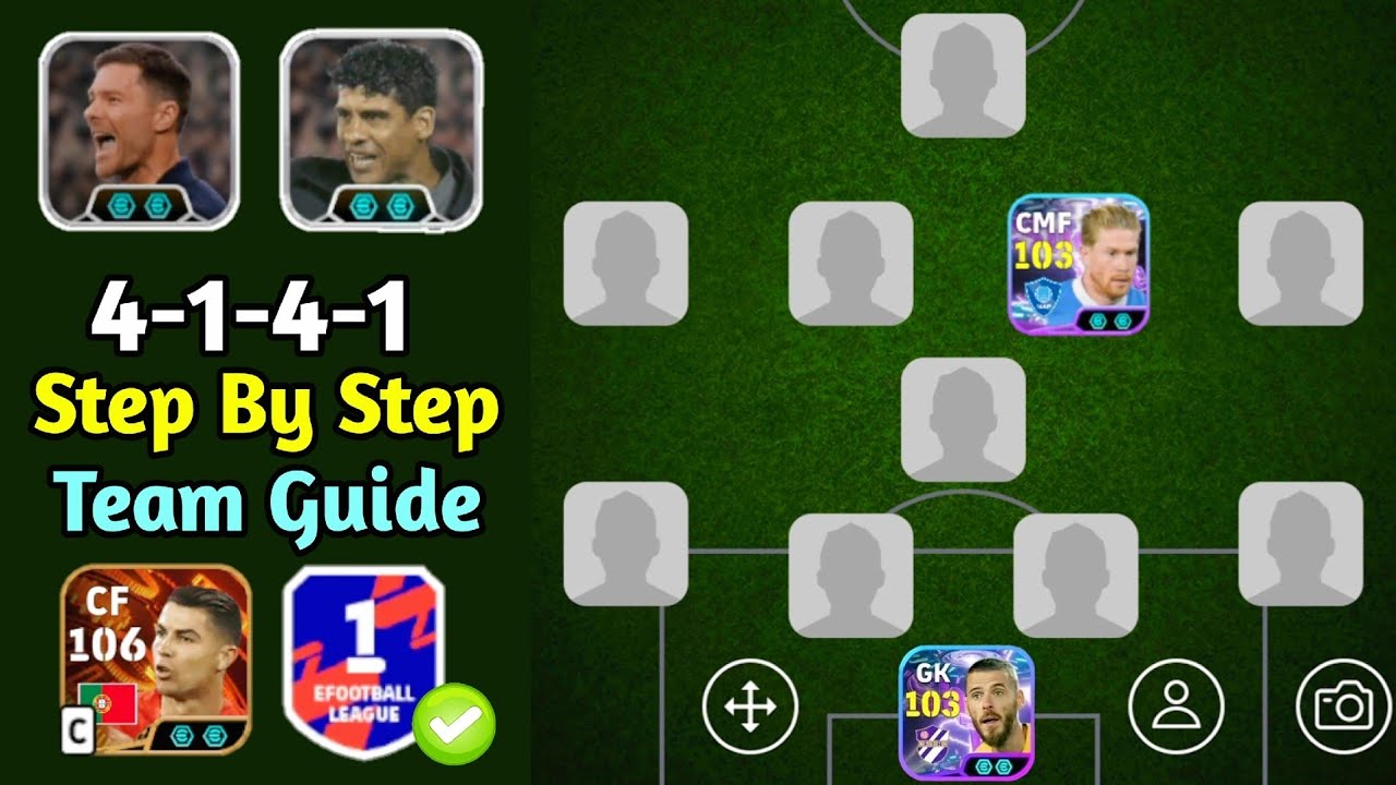 UNBEATEN 4-1-4-1 🥵🔥 Quick Counter Xabi Alonso Best Squad Building In eFootball 2026 - Division 1 ✅️