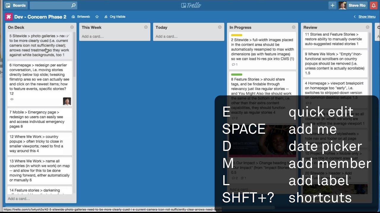 Trello - Keyboard Shortcuts in under 2 minutes