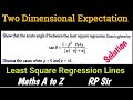 Show that the acute angle @ between the least square regression lines is given by tan@=